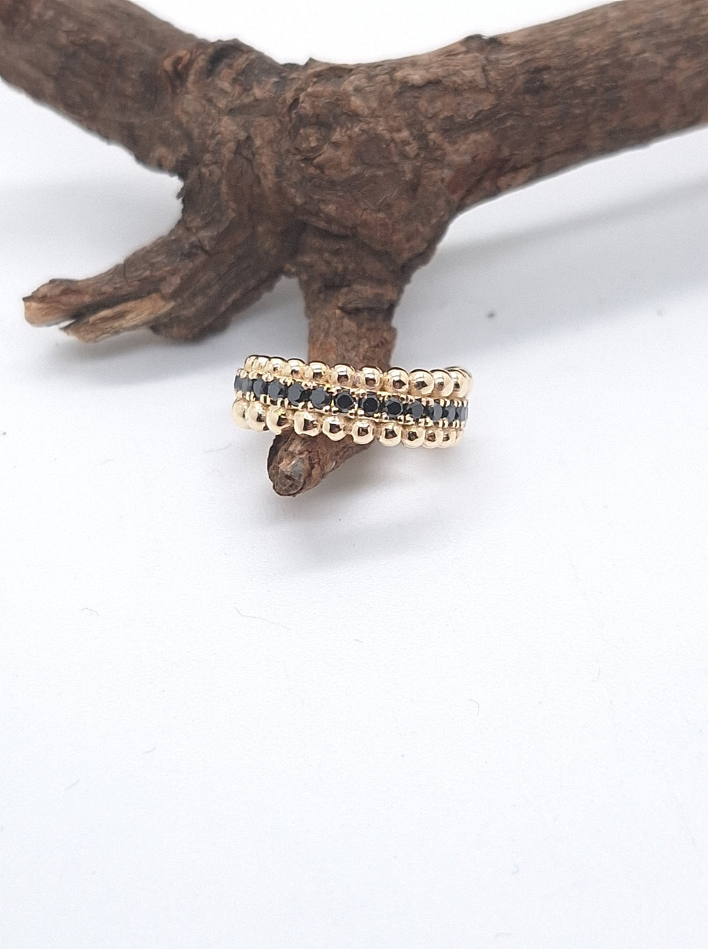 Black Diamonds Conch Earring