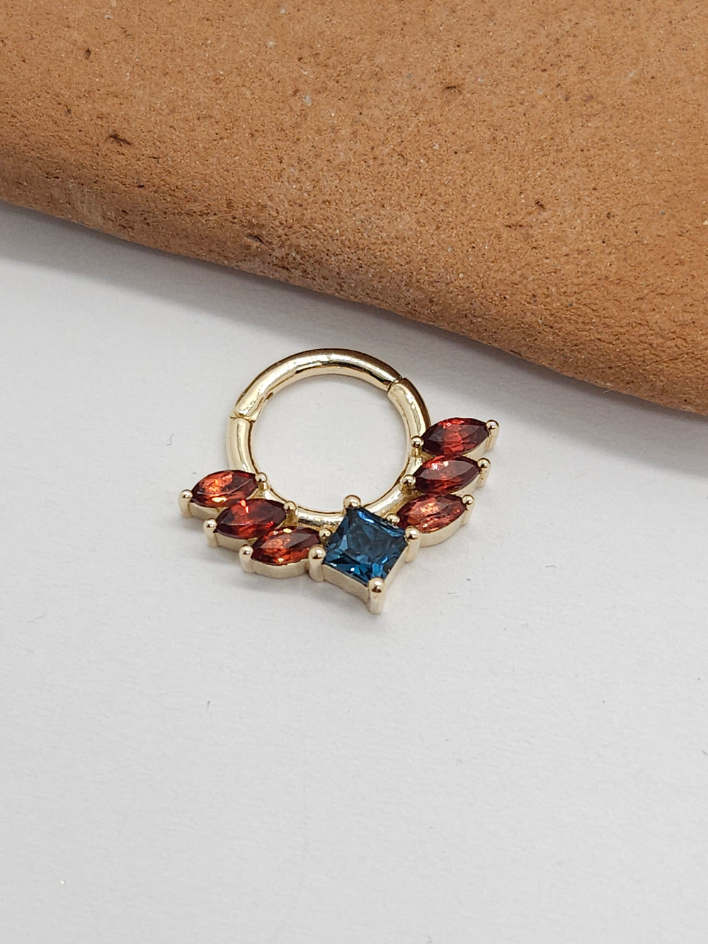 Wings Septum Clicker 14k Solid Gold