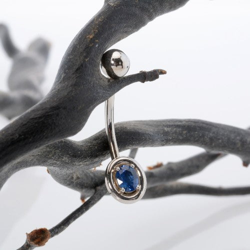 Belly Button Ring 14k Solid Gold Navel Piercing