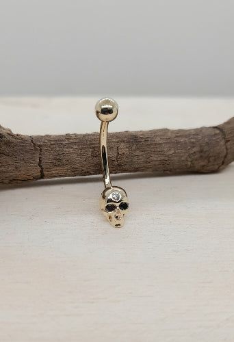 Skull Belly Piercing