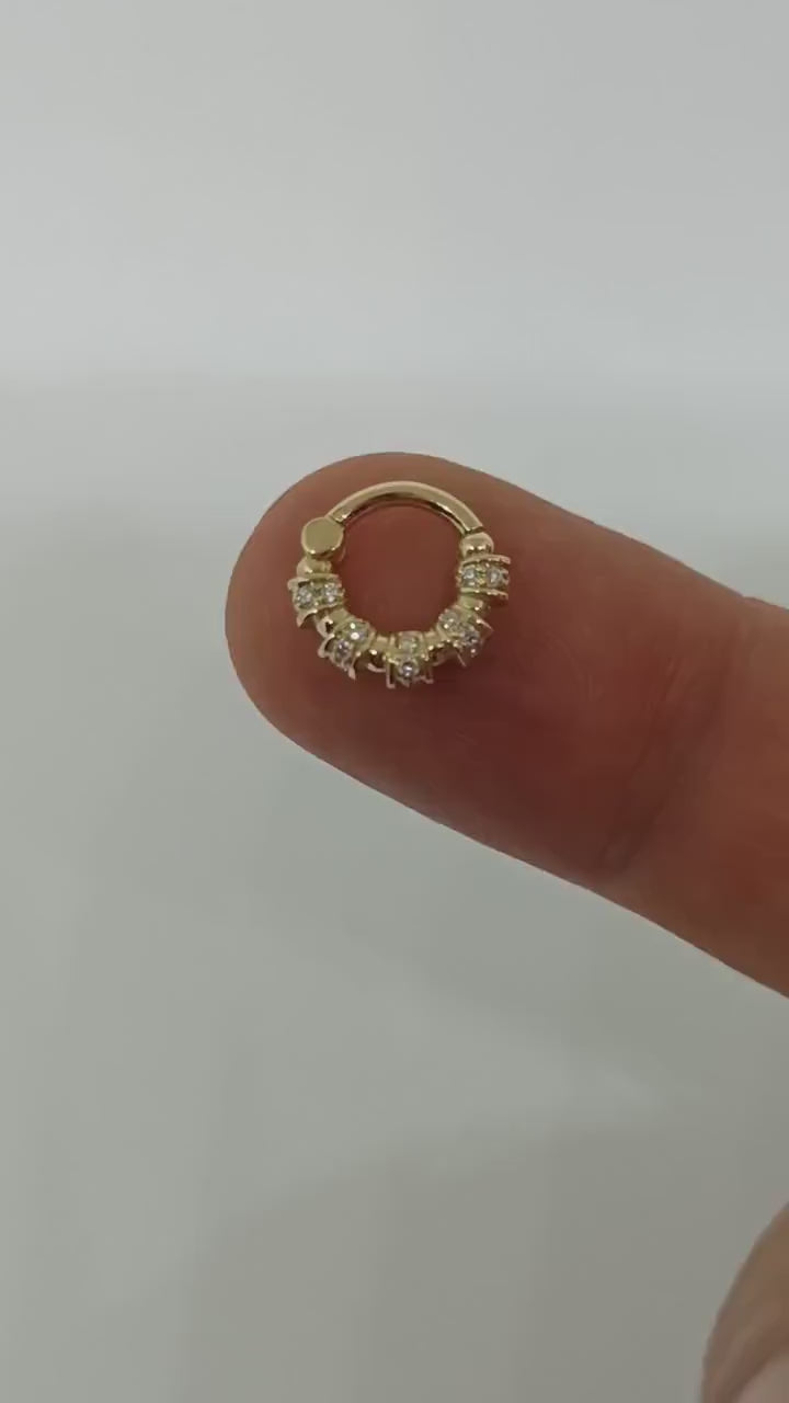 Antares nose ring, crafted from exquisite gold