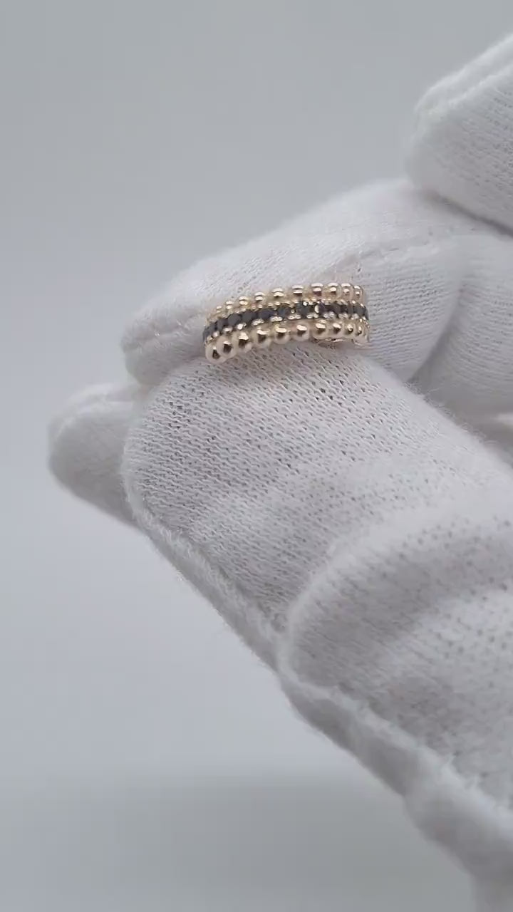 Black Diamonds Conch Earring