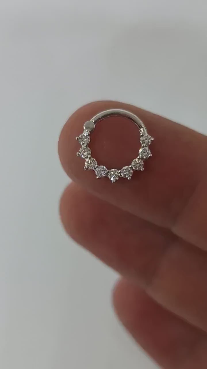 radiate star 14k gold piercing that exudes pure luxury.