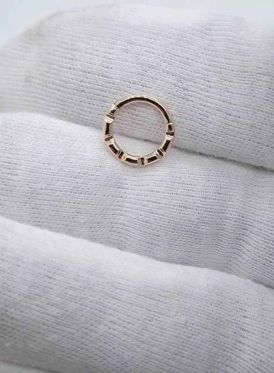 14k gold nose ring