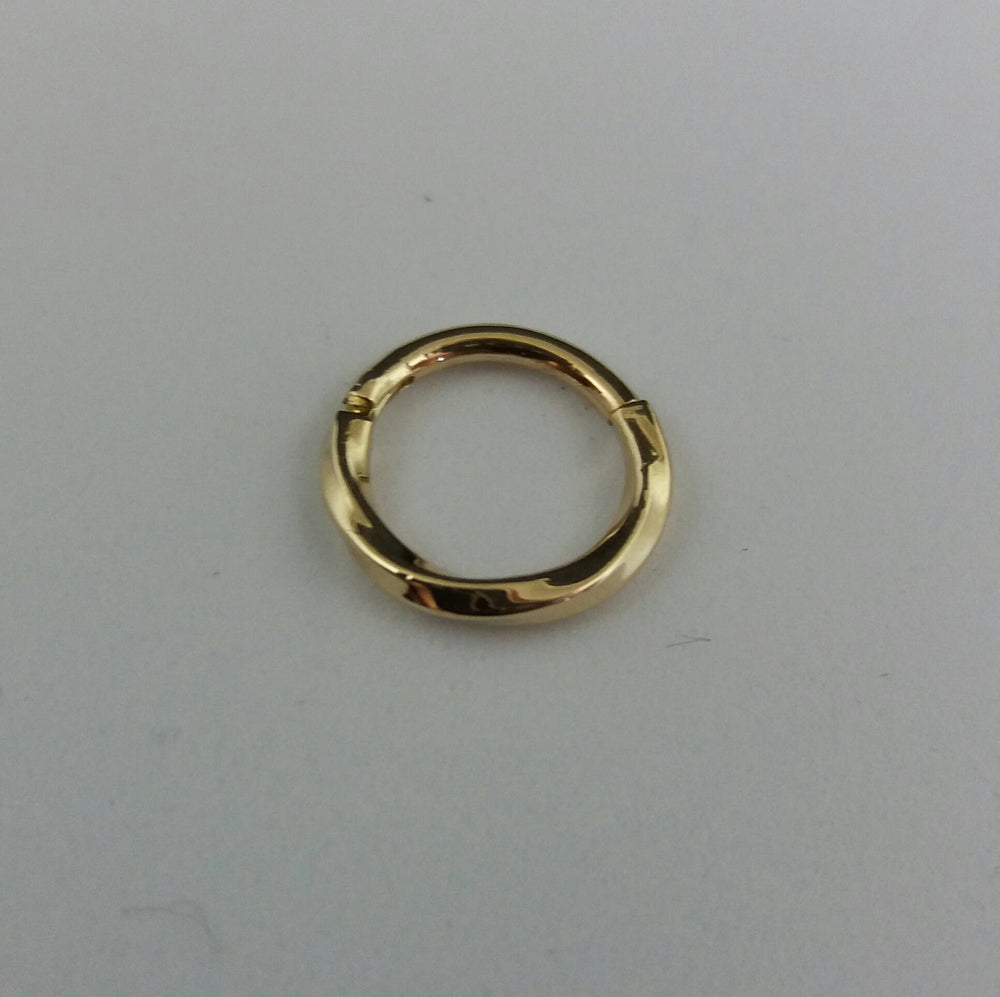 Texture Nose Ring 14k Solid Gold