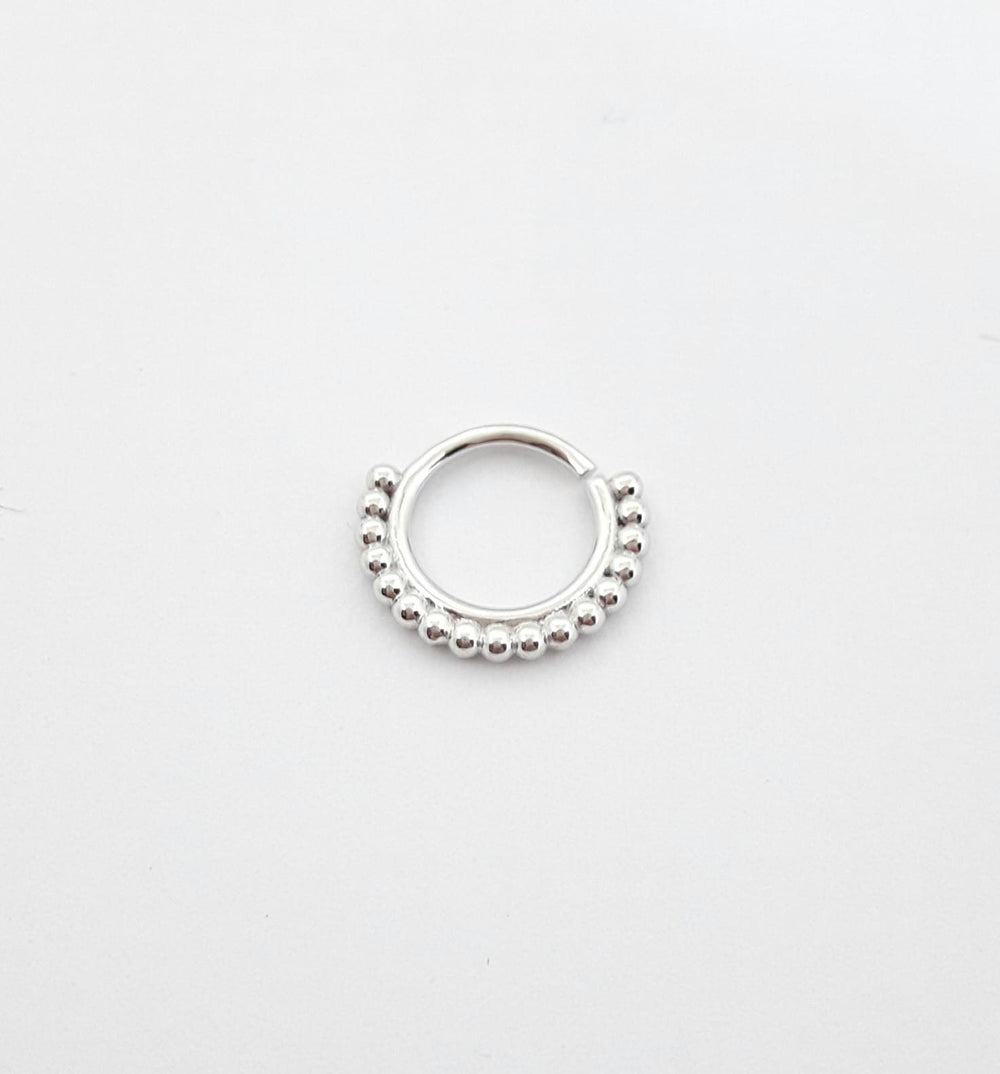 White Gold Hoops Piercing