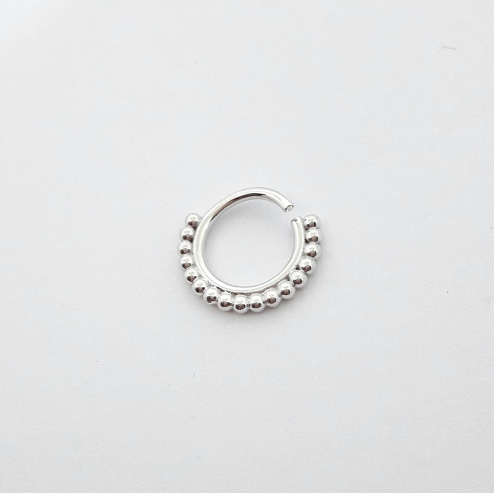 White Gold Hoops Piercing