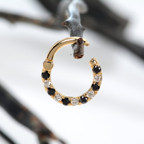 White & Black Diamonds Piercing