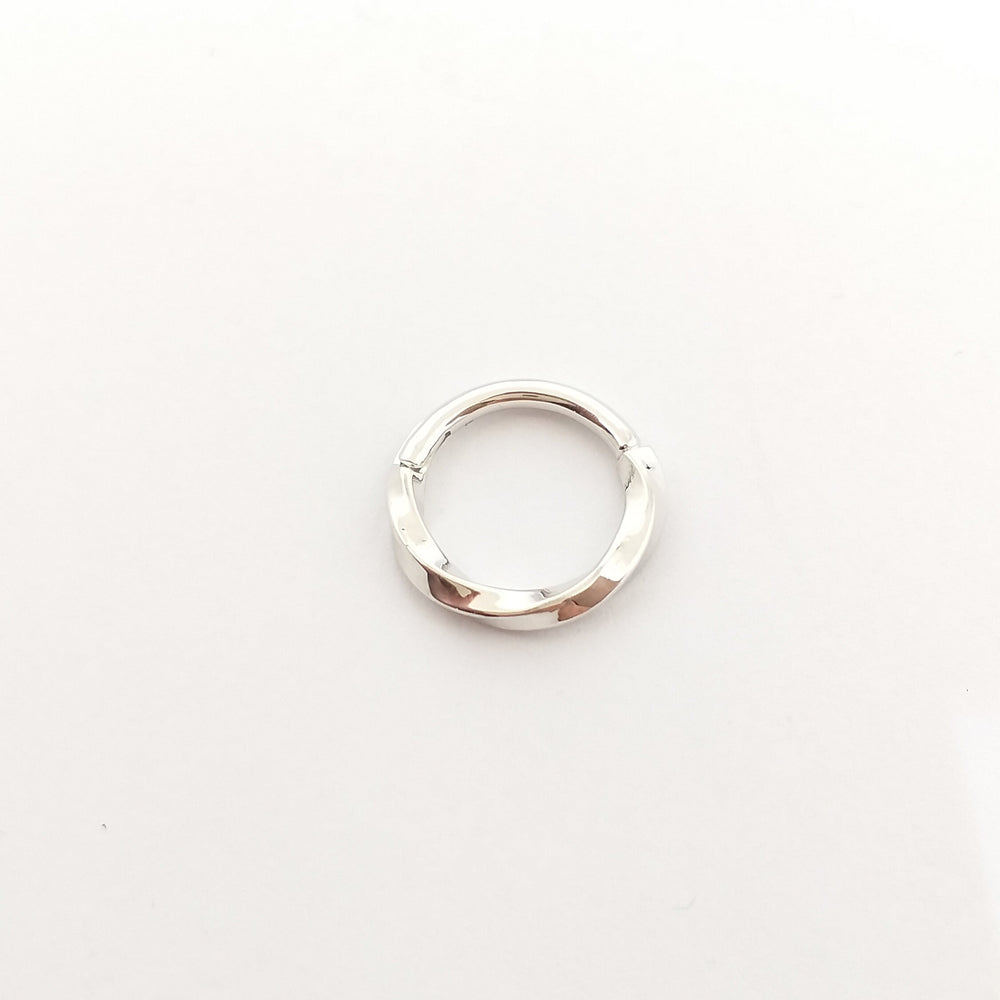 Texture Nose Ring 14k Solid Gold