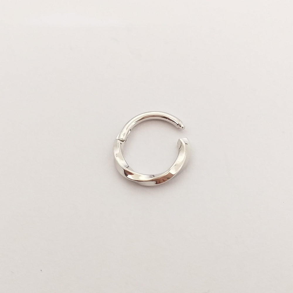 Texture Nose Ring 14k Solid Gold