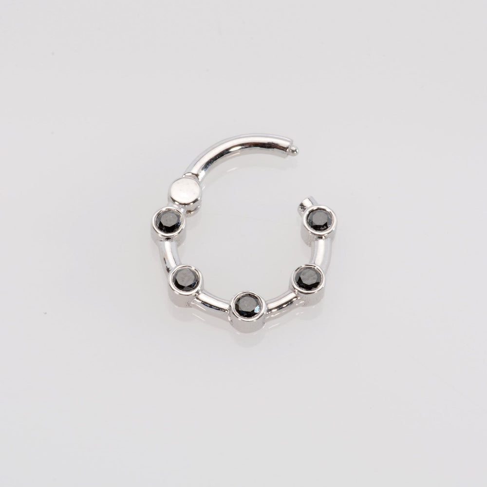 Cartilage Hoop Black Diamonds
