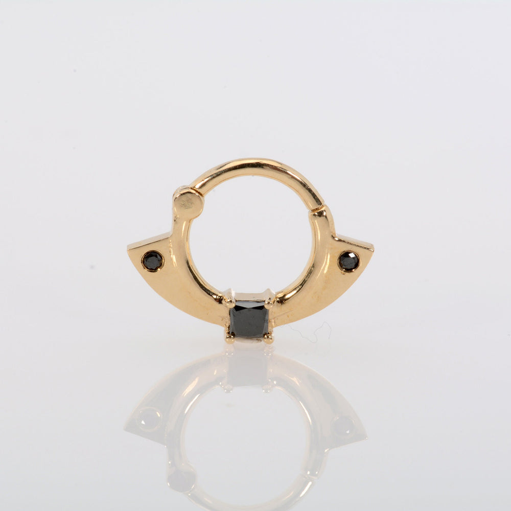 Black Diamonds Gold Ring