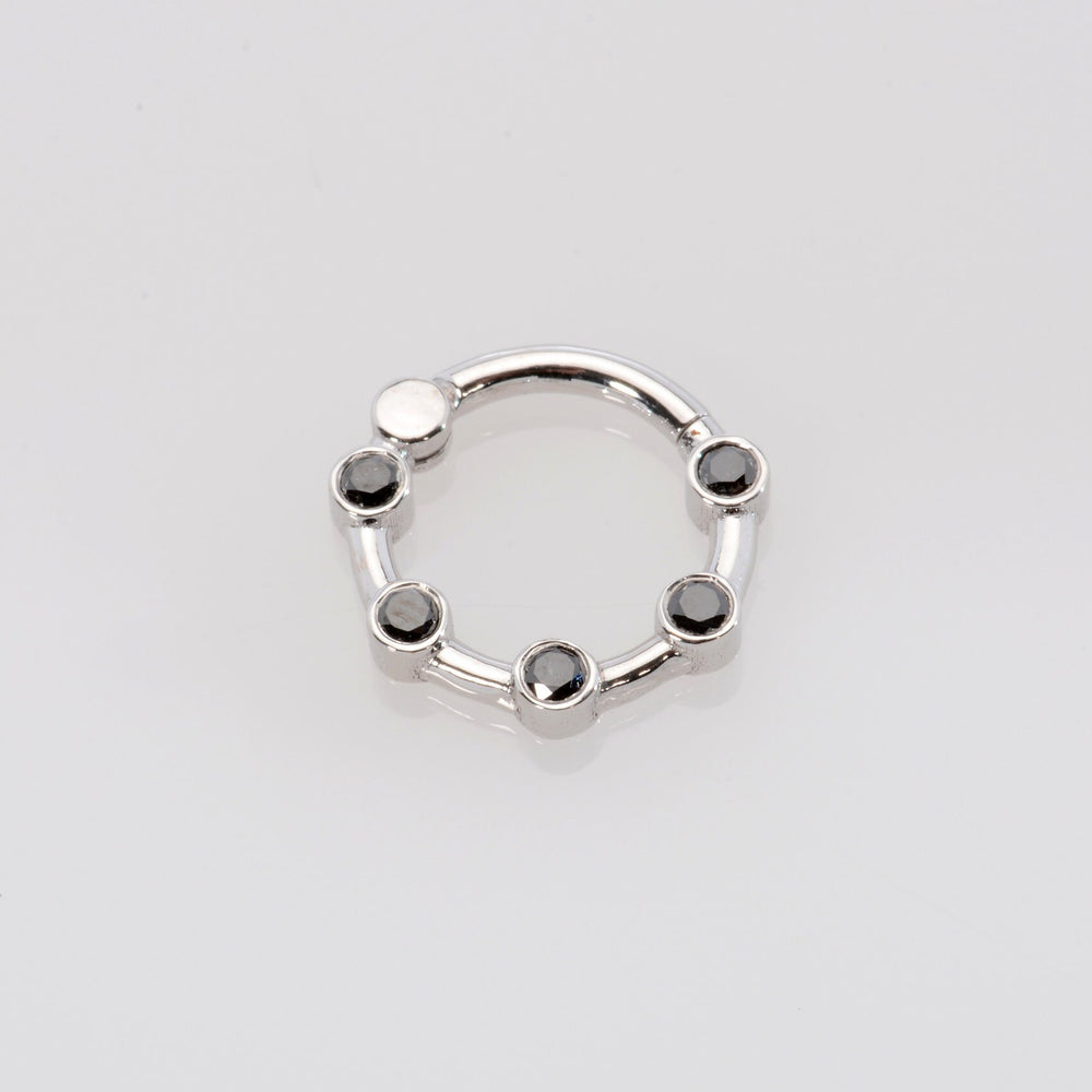Cartilage Hoop Black Diamonds