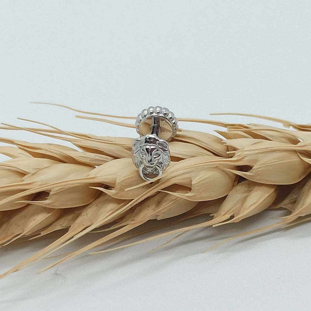 Lion Stud Piercing Jewelry