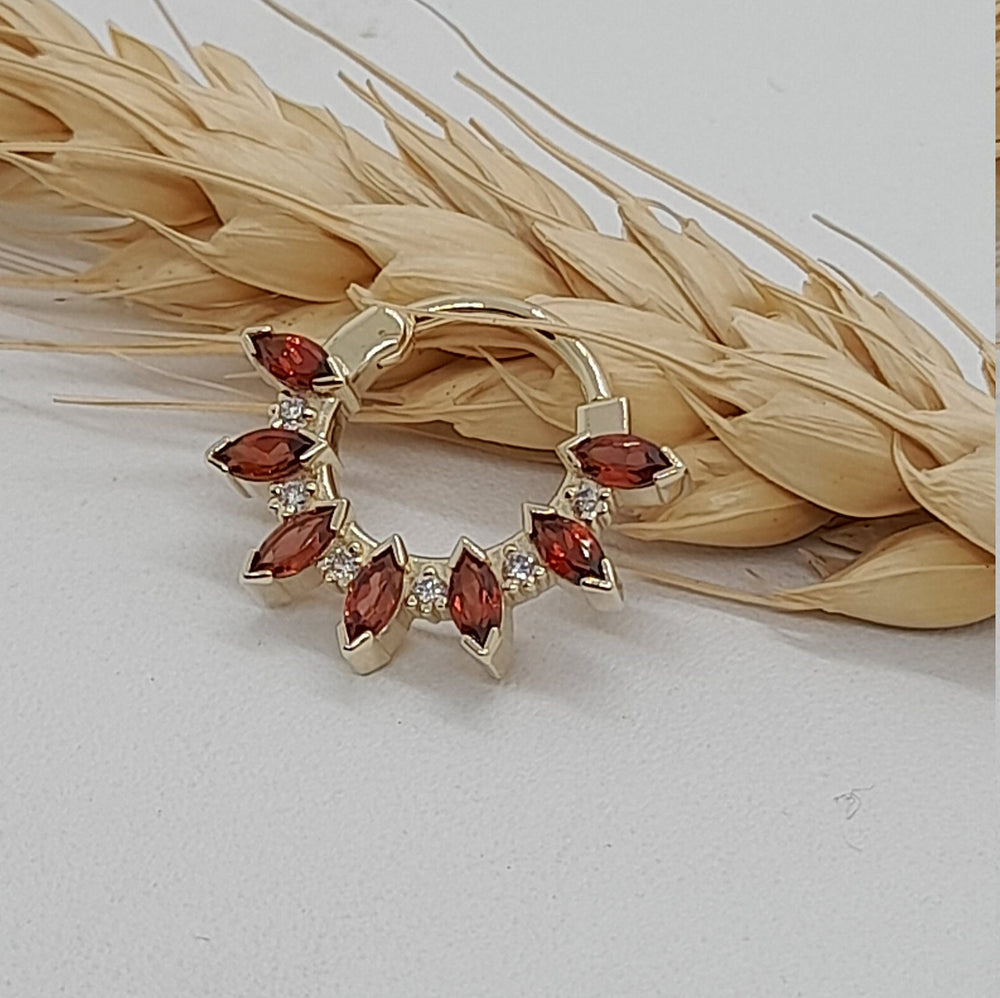 Marquise Amethyst Septum Jewelry