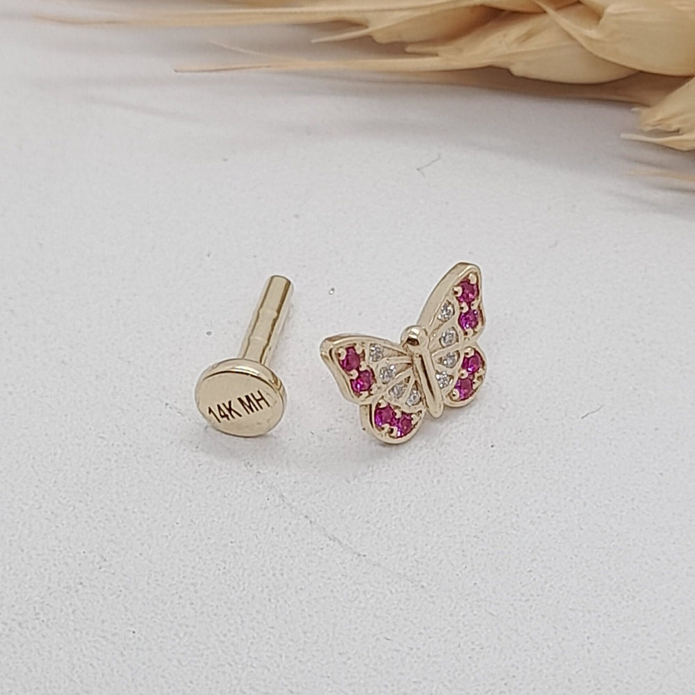 Butterfly Labret Stud
