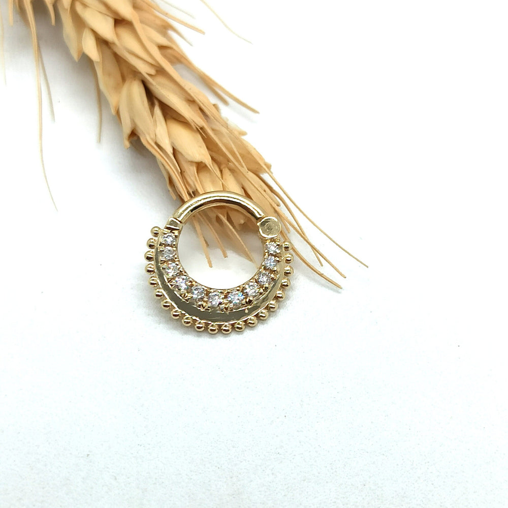 Gold Daith Piercing Double-Sided