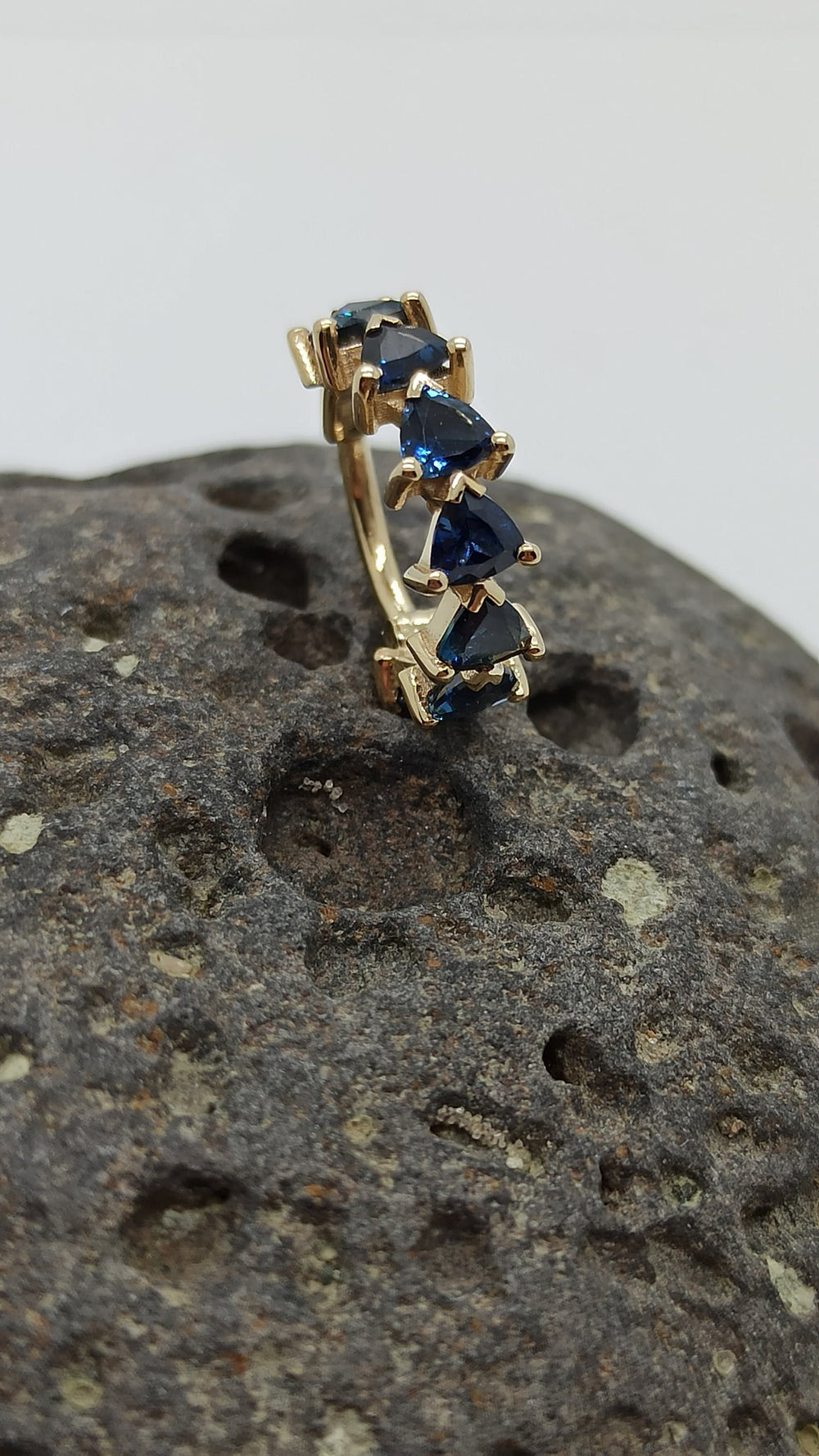 Sapphires Conch Earrings