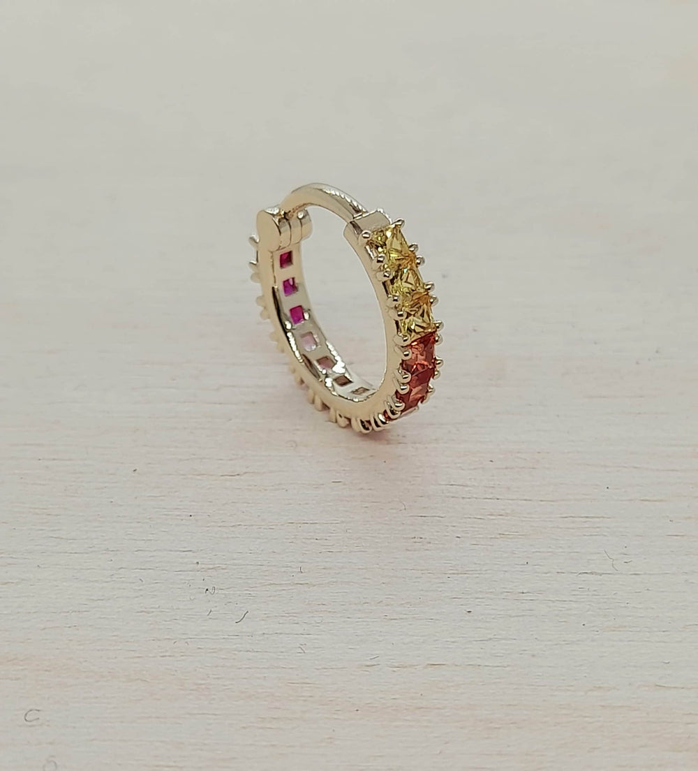 Rainbow Conch Piercing