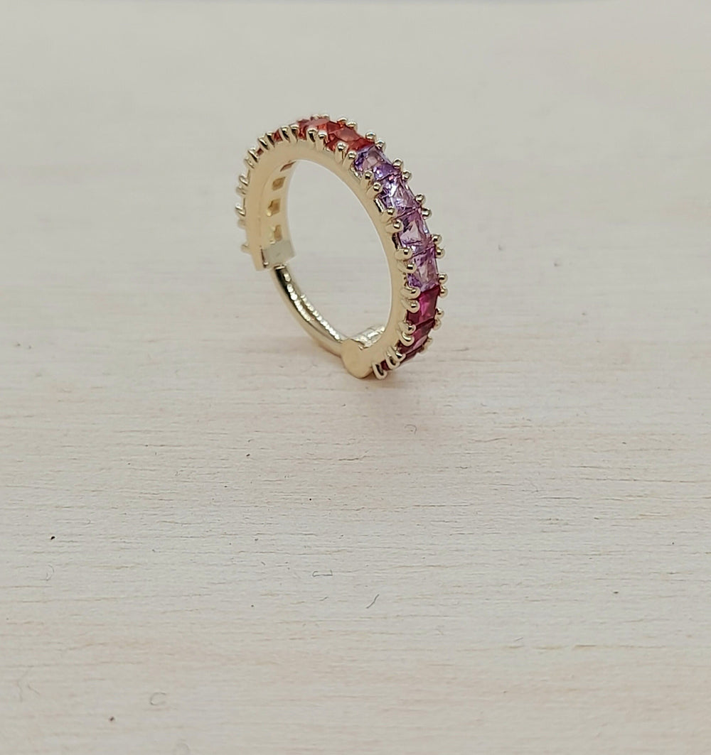 Rainbow Conch Piercing