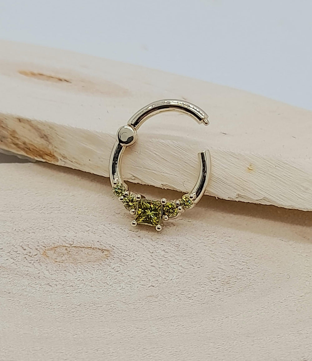 Cartilage Earring 14k Yellow Diamond