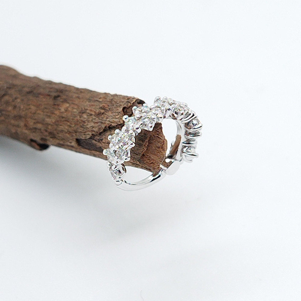 Conch Piercing White Diamonds