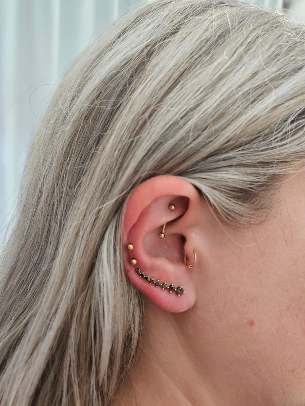 14k Ear Climber Piercing Jewelry