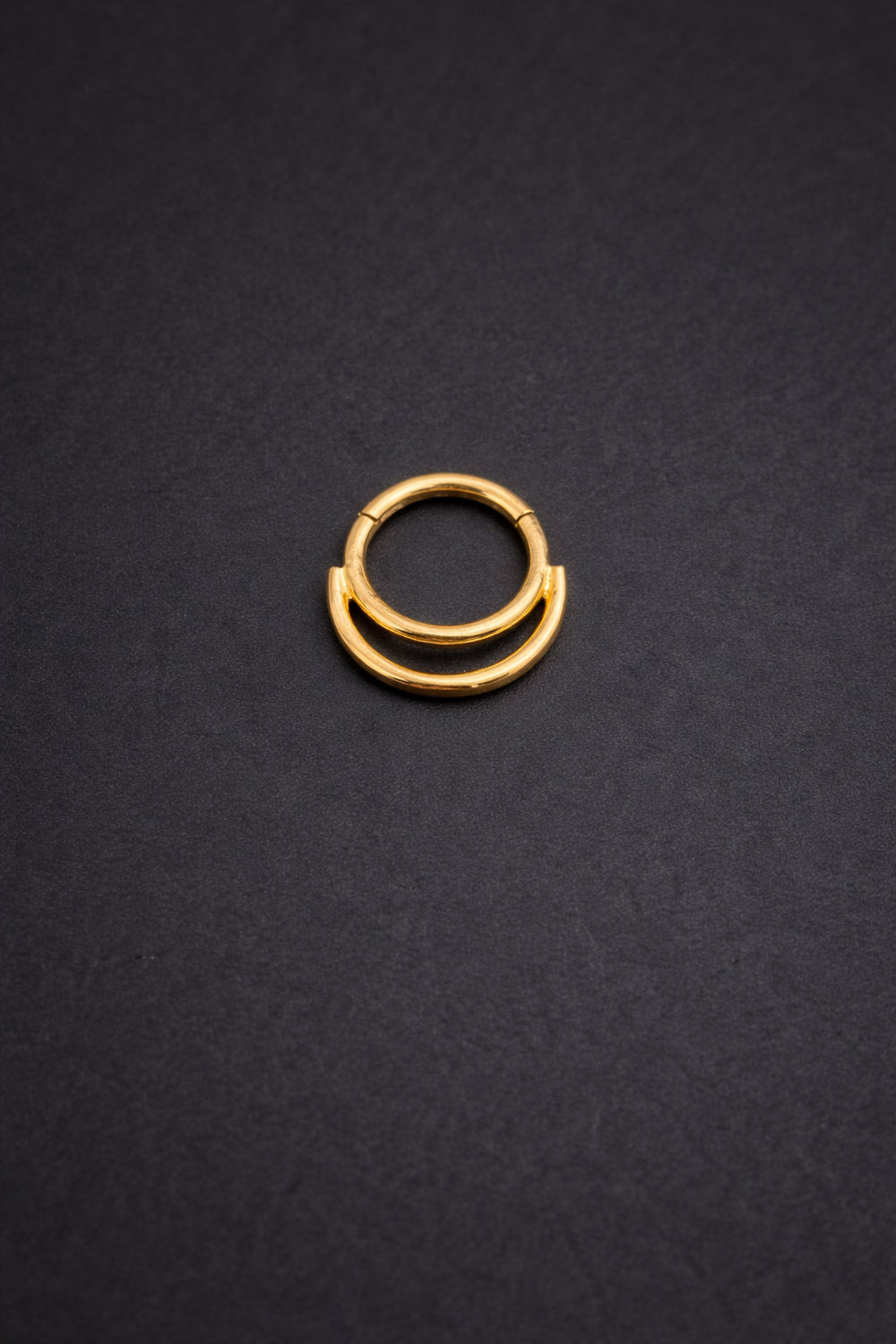 14k Solid Gold Double Septum Clicker