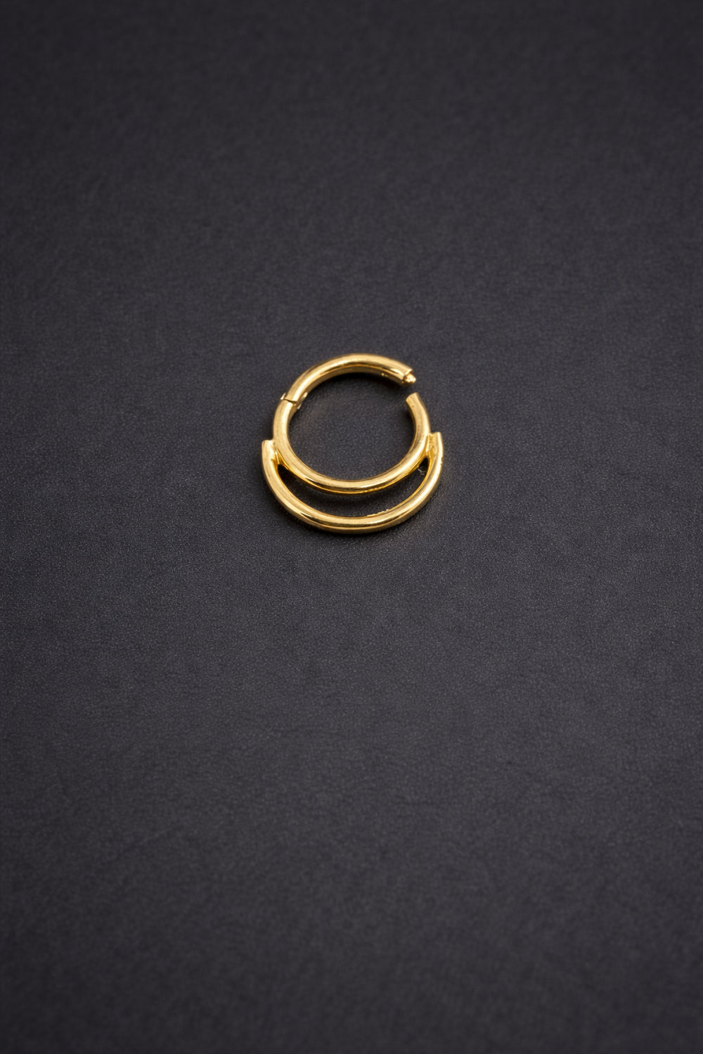 14k Solid Gold Double Septum Clicker