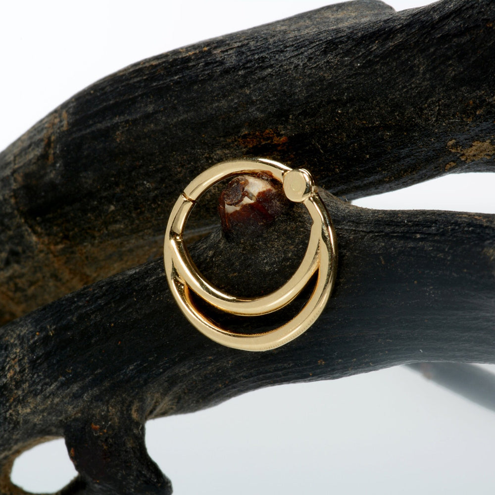 Gold Double Hoop