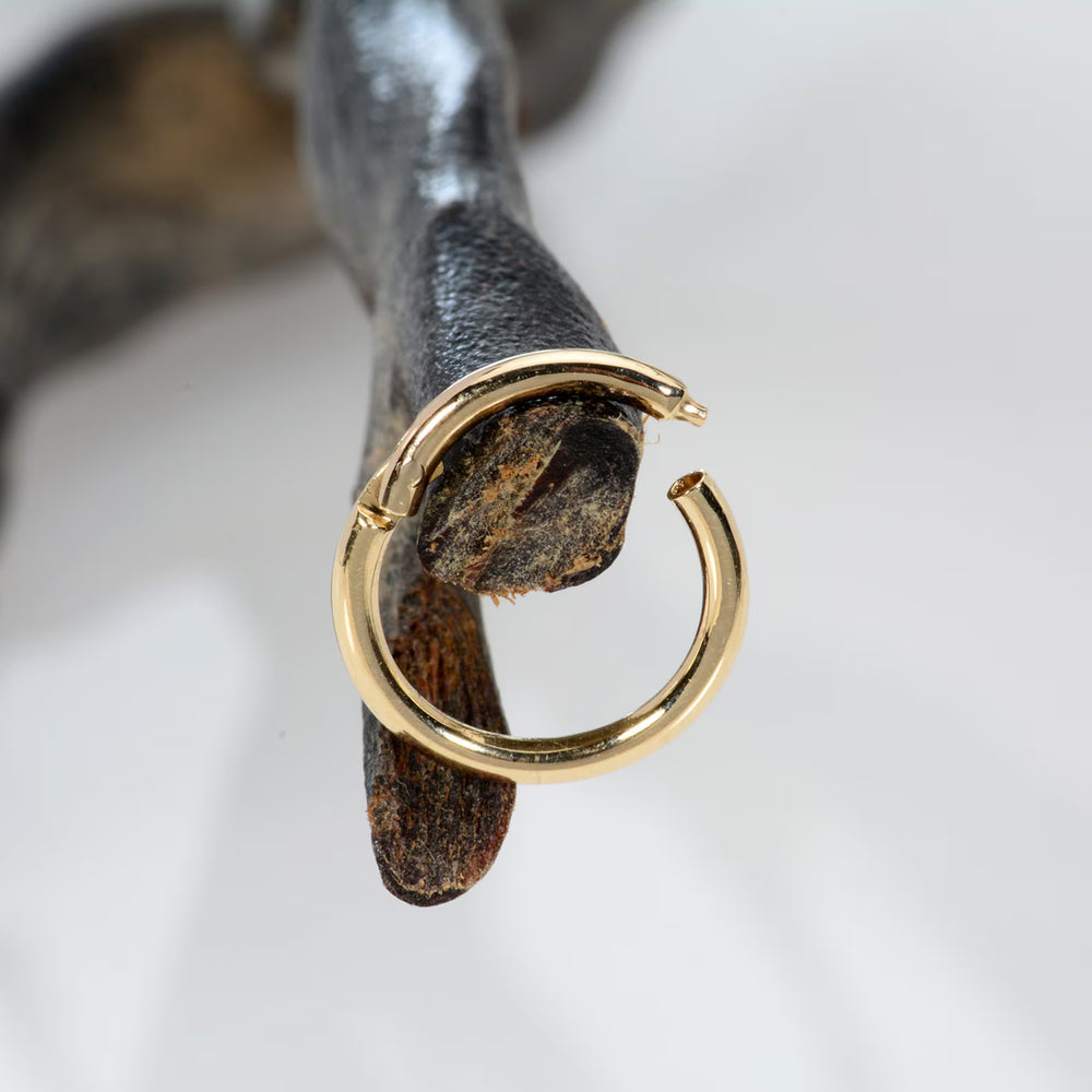 Plain Gold Hoop Earring