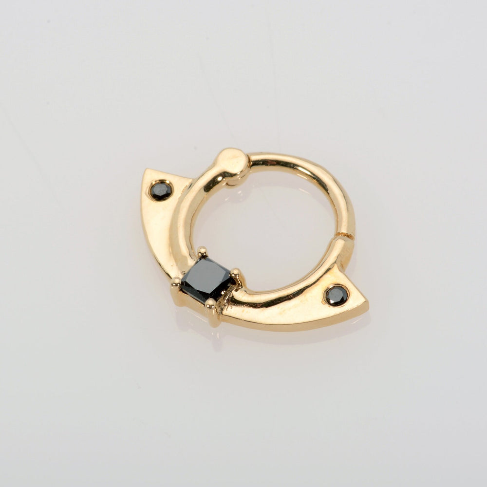 Black Diamonds Gold Ring