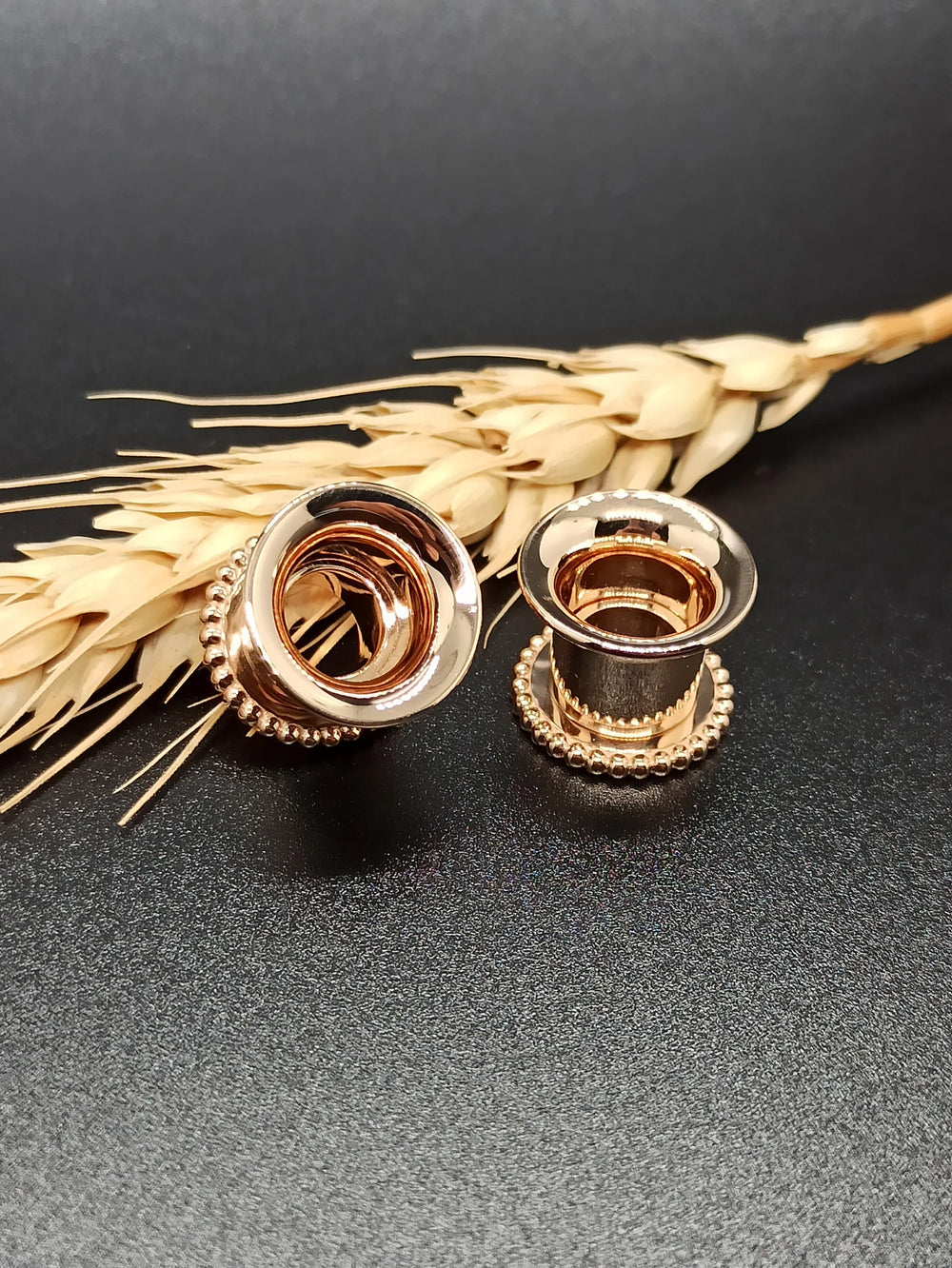 14K Gold Ear Tunnels