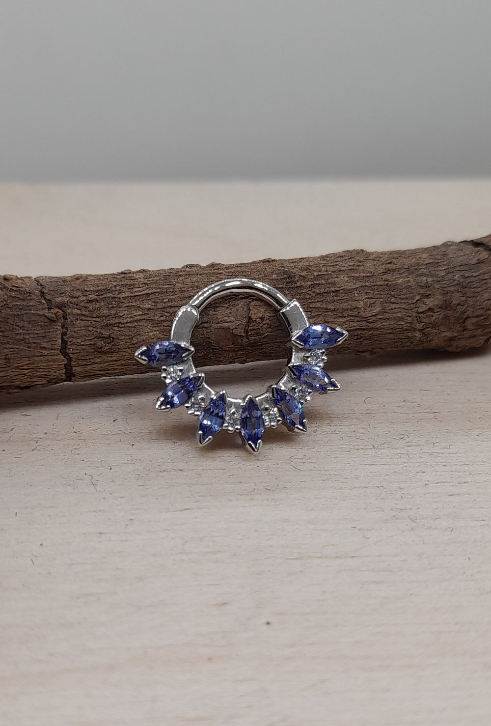 Marquise Amethyst Septum Jewelry
