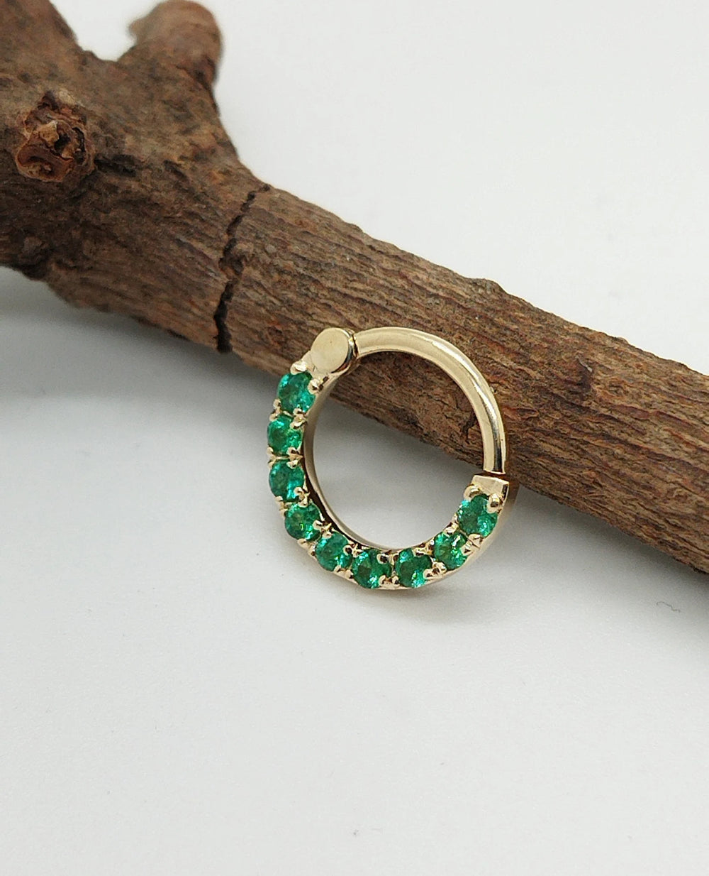Emeralds Helix Piercing