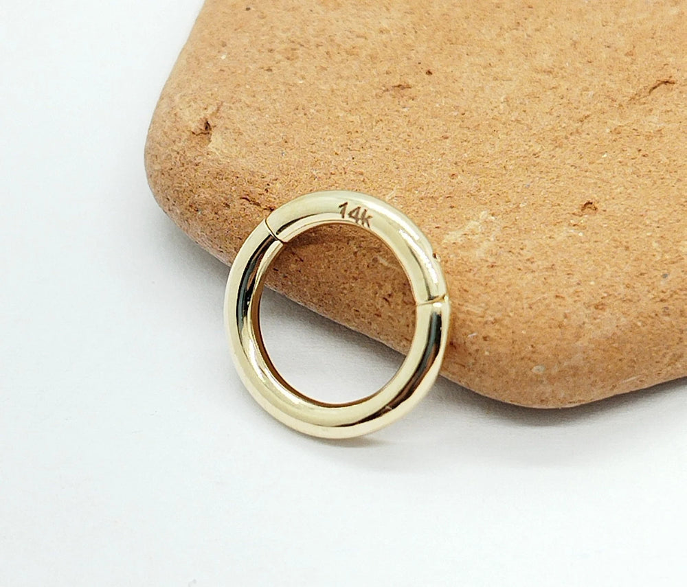 Plain Gold Hoop Earring