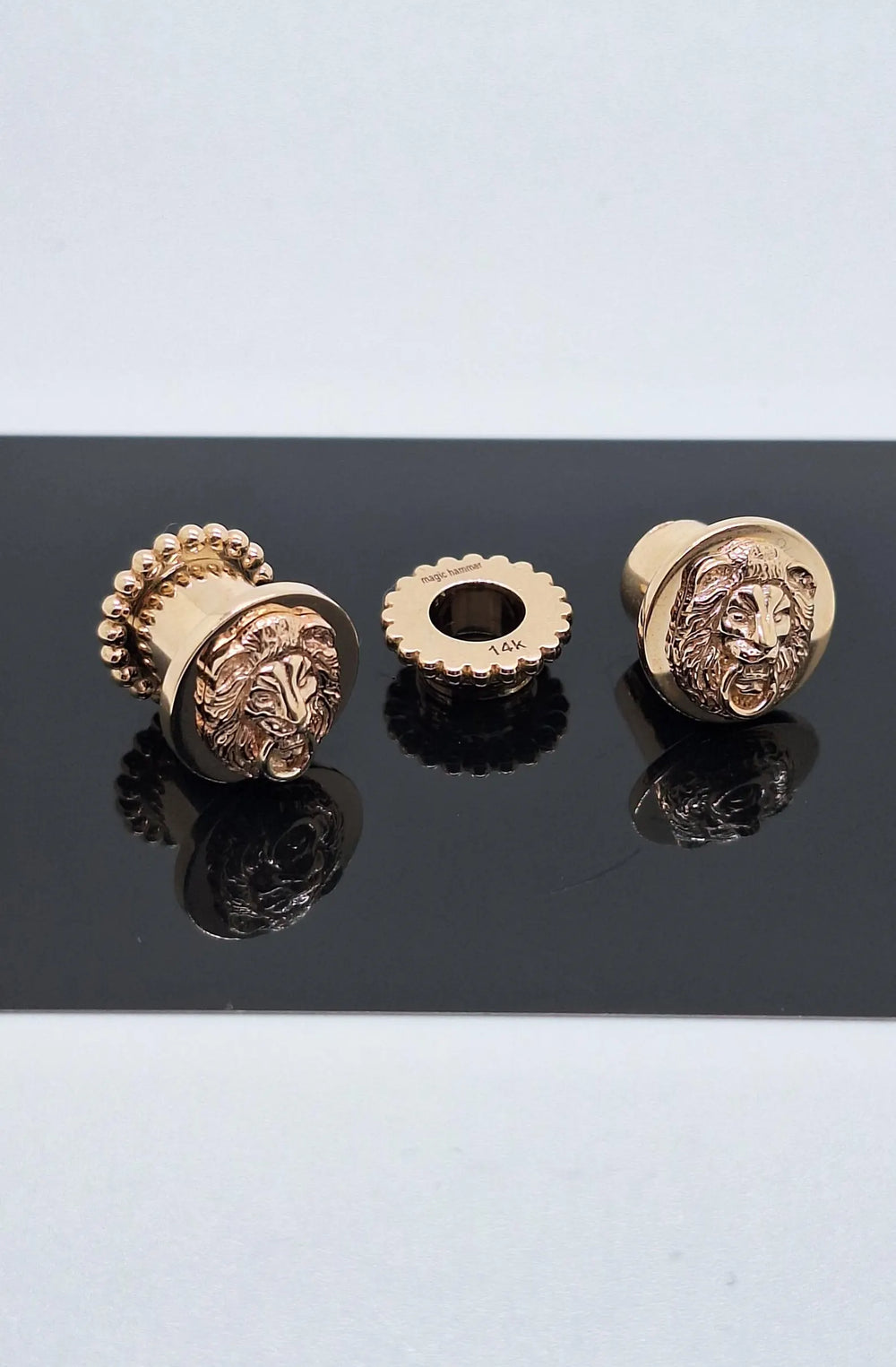 Lion Ear Plugs Solid Gold