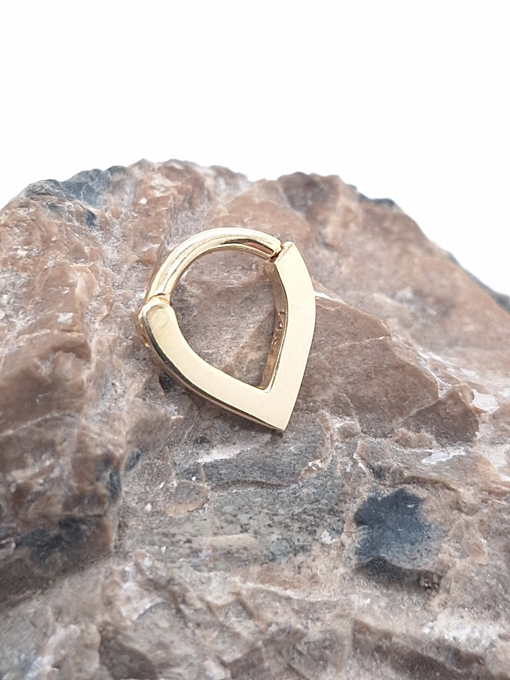 14k Piercing Triangle Septum Ring Cartilage Earring Helix Hoop