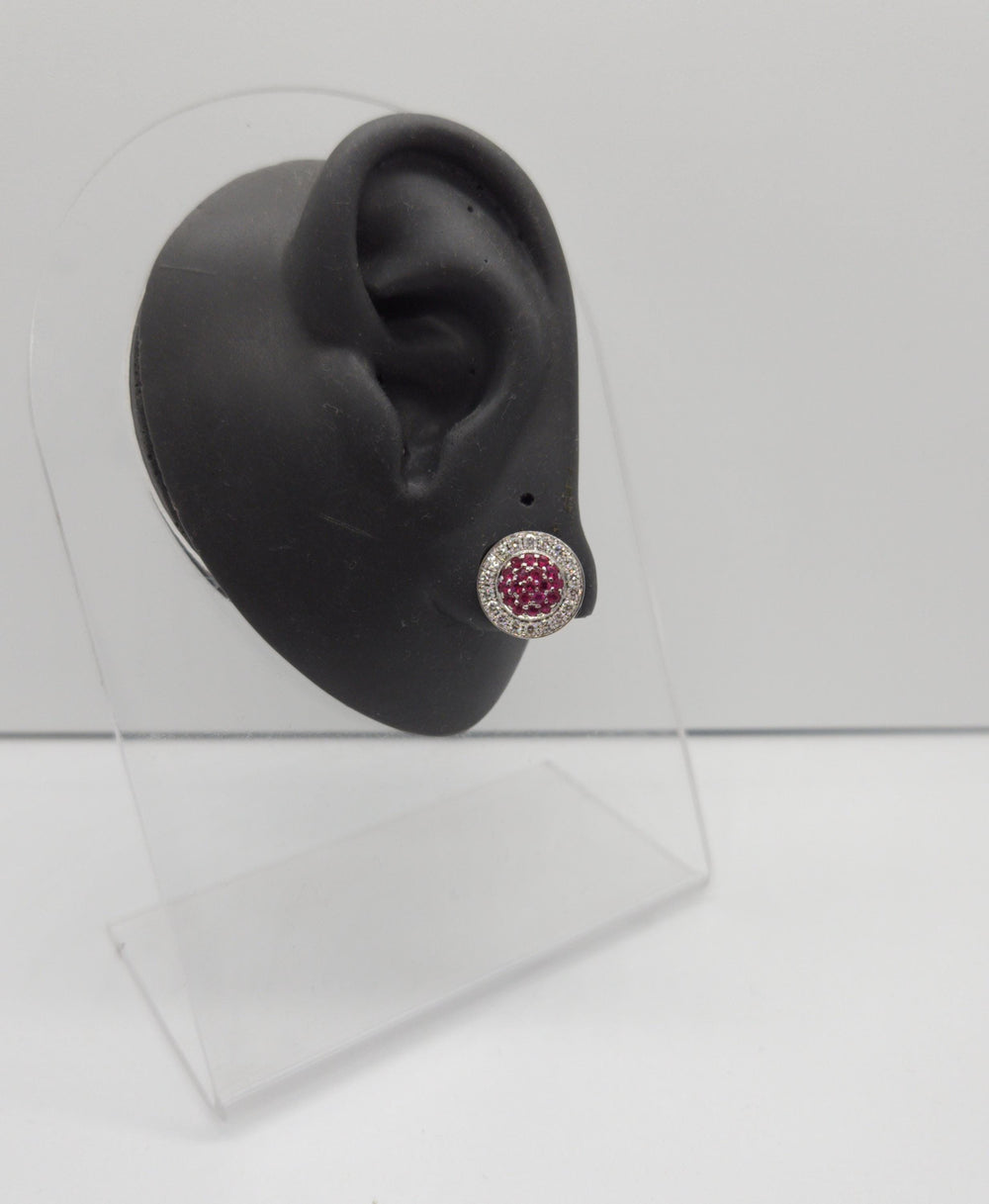 Ear Tunnels 14k Solid Gold Diamonds Rubies Custom Piercing Jewelry