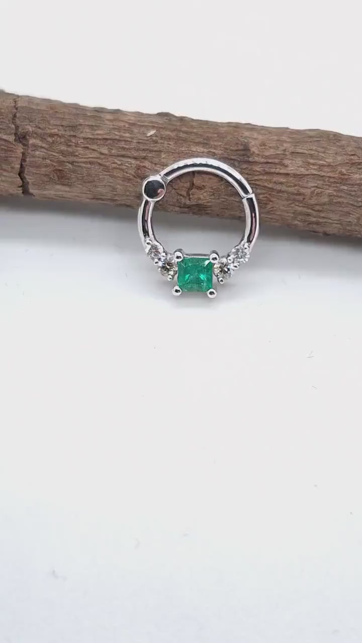 Emerald Septum Jewelry