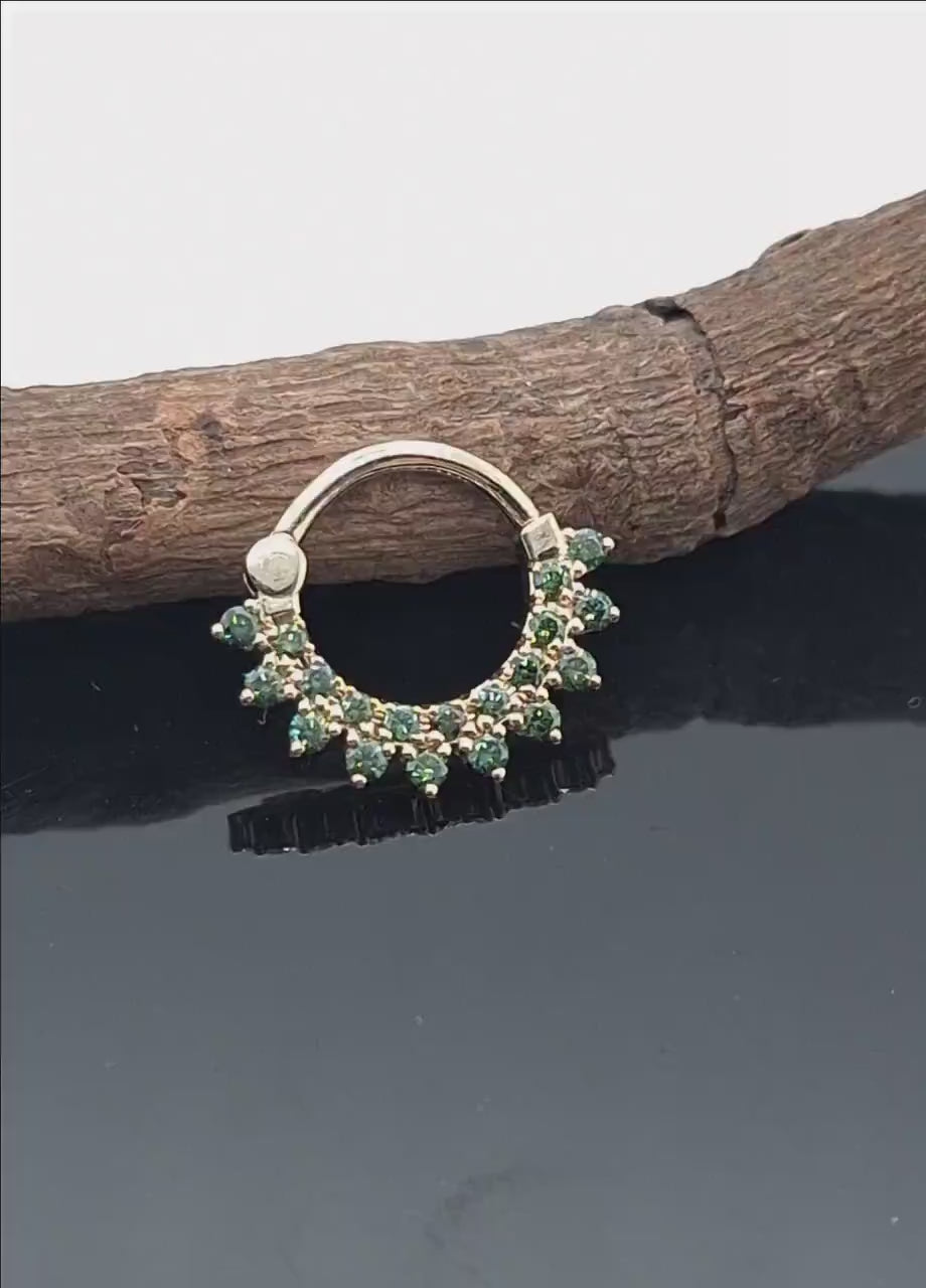 Green Diamonds Septum