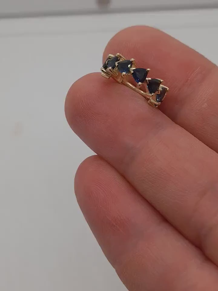 Sapphires Conch Earrings