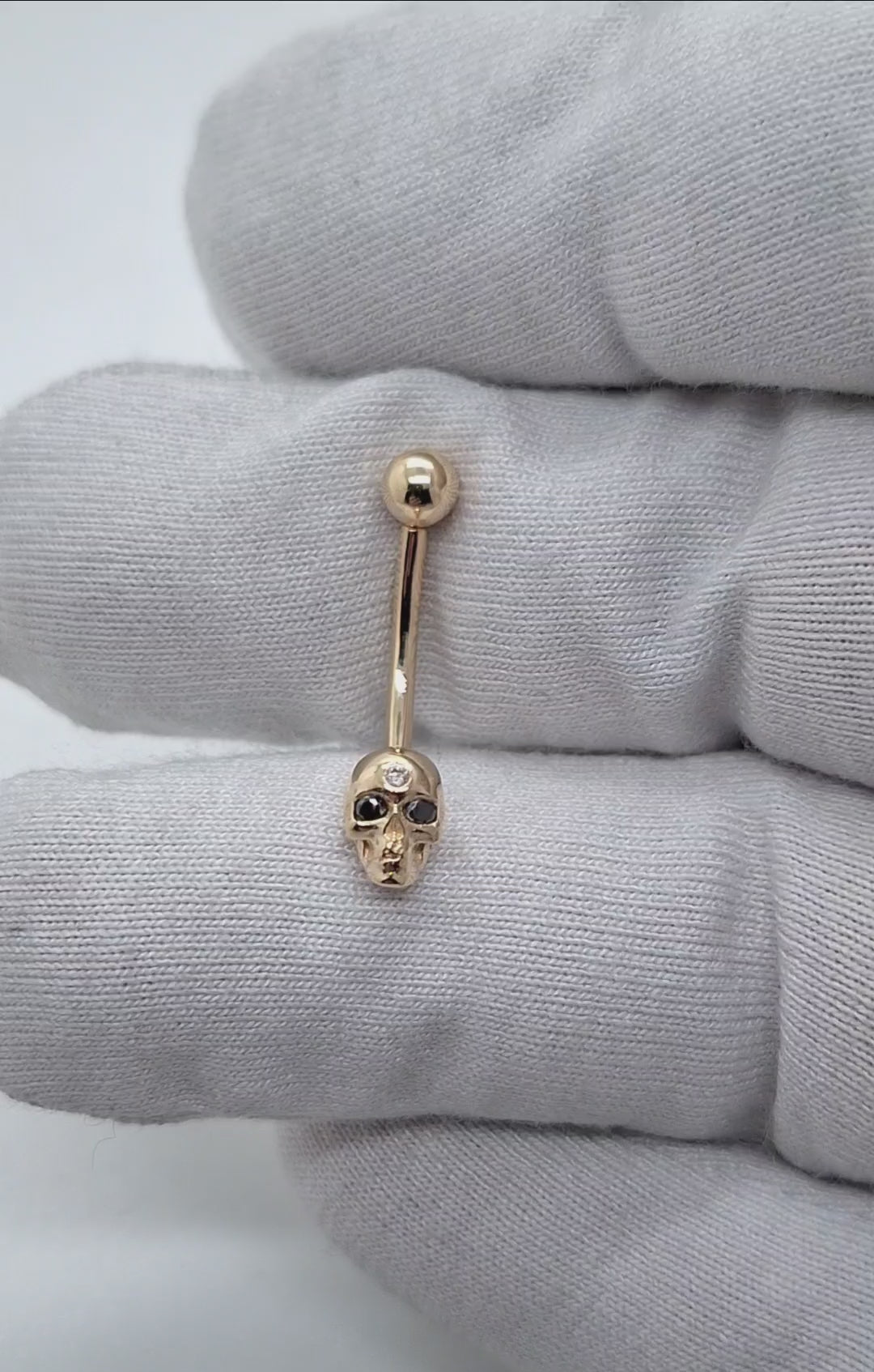 Skull Belly Piercing
