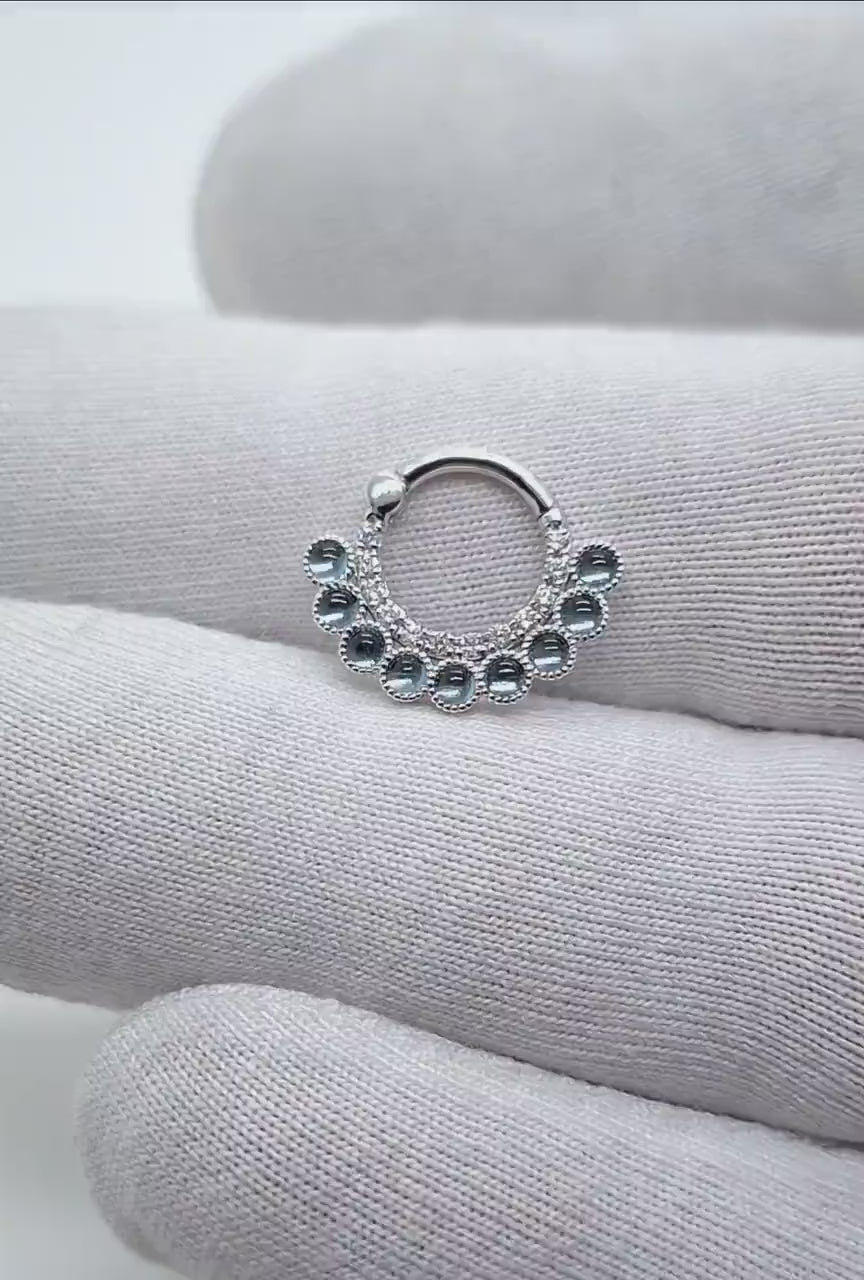 Topaz Blue London Septum