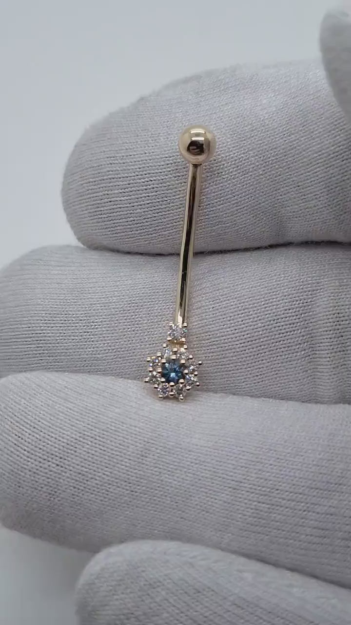 14K Gold Navel Jewelry