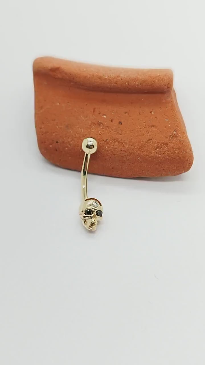 Skull Belly Piercing