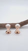 Pearl Ear Tunnels Solid Gold Stretched Lobes Plug Tunnel Earrings Ear Gauges