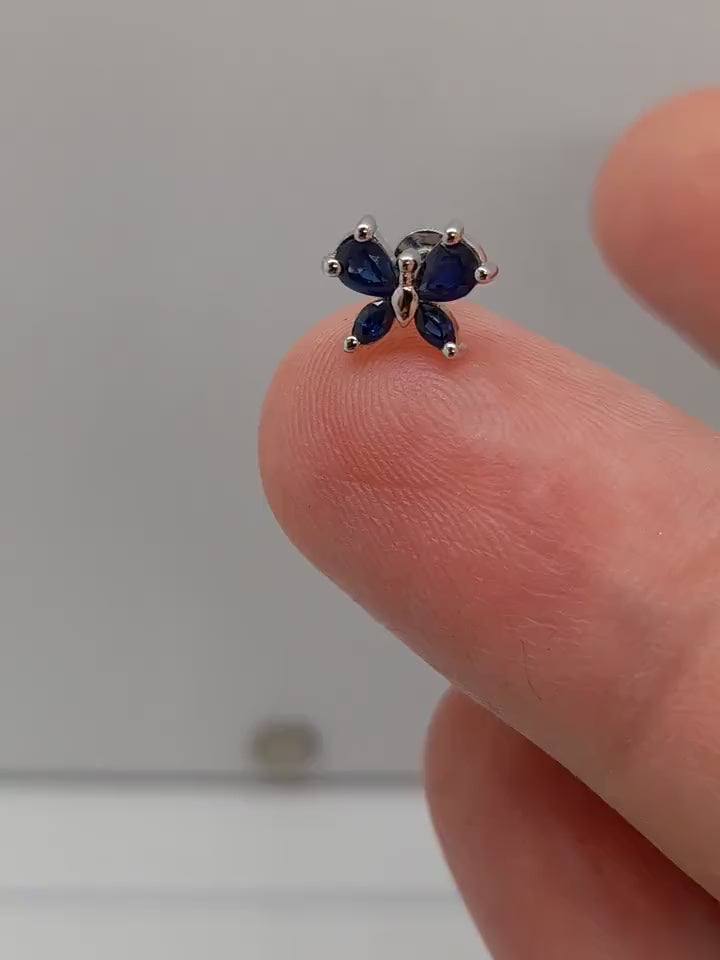 Butterfly Labret Piercing