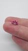 Diamond Rubies Engraved Lotus Threaded Stud Earring