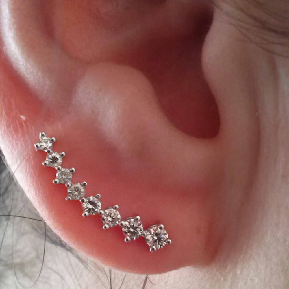14k Ear Climber Piercing Jewelry